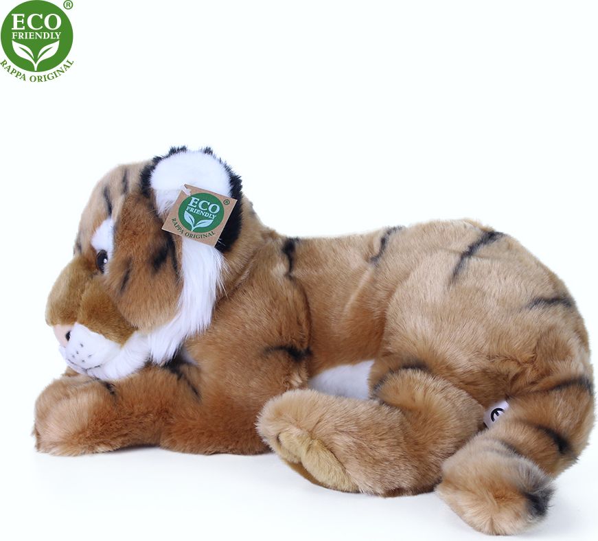 RAPPA Plyšový tygr ležící 36 cm ECO-FRIENDLY - obrázek 2