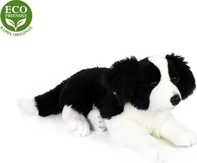 RAPPA Plyšový pes Border kolie ležící 45 cm ECO-FRIENDLY - obrázek 3