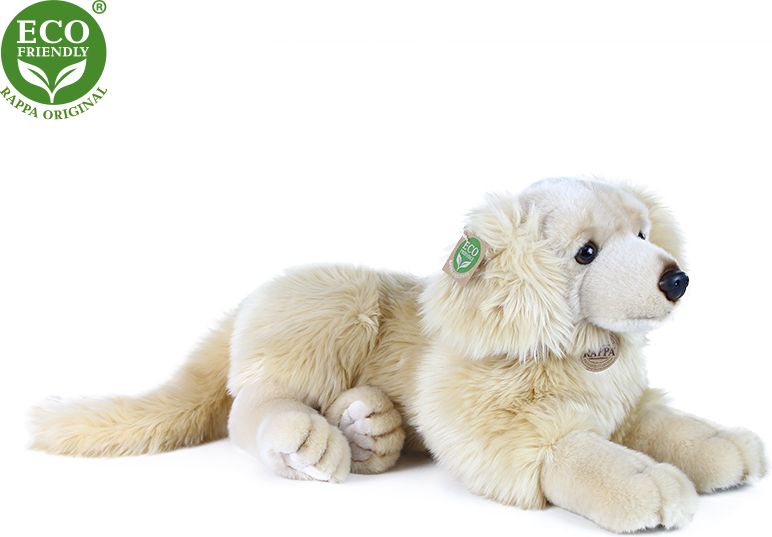 RAPPA Plyšový pes Retriever ležící 42 cm ECO-FRIENDLY - obrázek 3