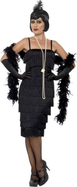 Smiffys Kostým šaty černé, styl "Velký Gatsby" vel. S - obrázek 1