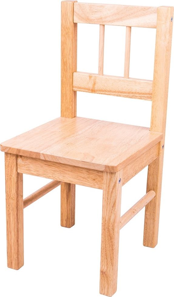 Bigjigs Toys Dřevěná židle přírodní - obrázek 1