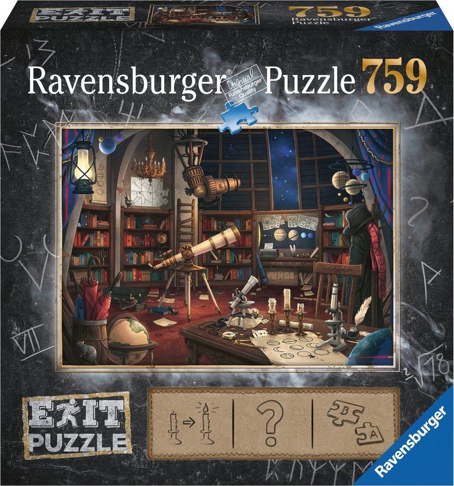 RAVENSBURGER Únikové EXIT puzzle Observatoř 759 dílků - obrázek 1