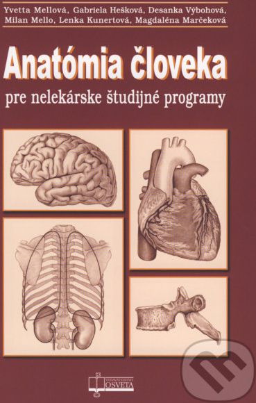 Anatómia človeka pre nelekárske študijné programy - Yvetta Mellová, Gabriela Hešková, Desanka Výbohová, Milan Mello, Lenka Kunertová, Magdaléna Marčeková - obrázek 1