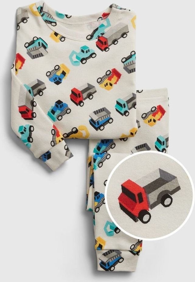 Gap Dětské pyžamo baby organic truck graphic pj set 2YRS - obrázek 1