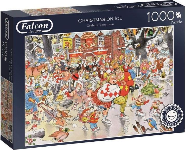 FALCON / JUMBO FALCON , JUMBO Puzzle Vánoce na ledě 1000 dílků - obrázek 2