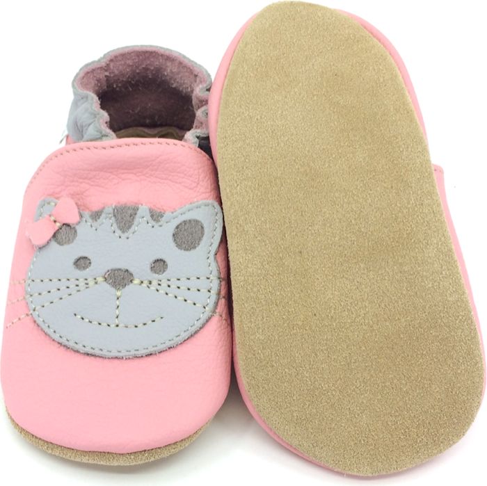 Kožené capáčky BaBice SoftSole Cat Pink Ba-197 Velikost: 17 - obrázek 2