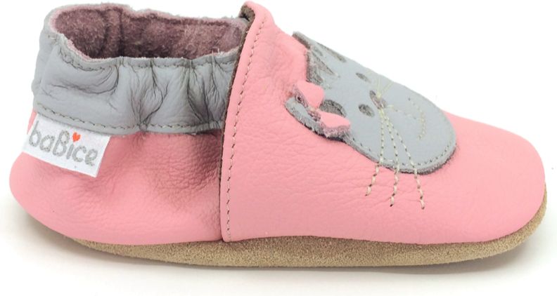 Kožené capáčky BaBice SoftSole Cat Pink Ba-197 Velikost: 17 - obrázek 3