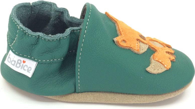 Kožené capáčky BaBice SoftSole Fox Dark Green BA-111 Velikost: 17 - obrázek 3