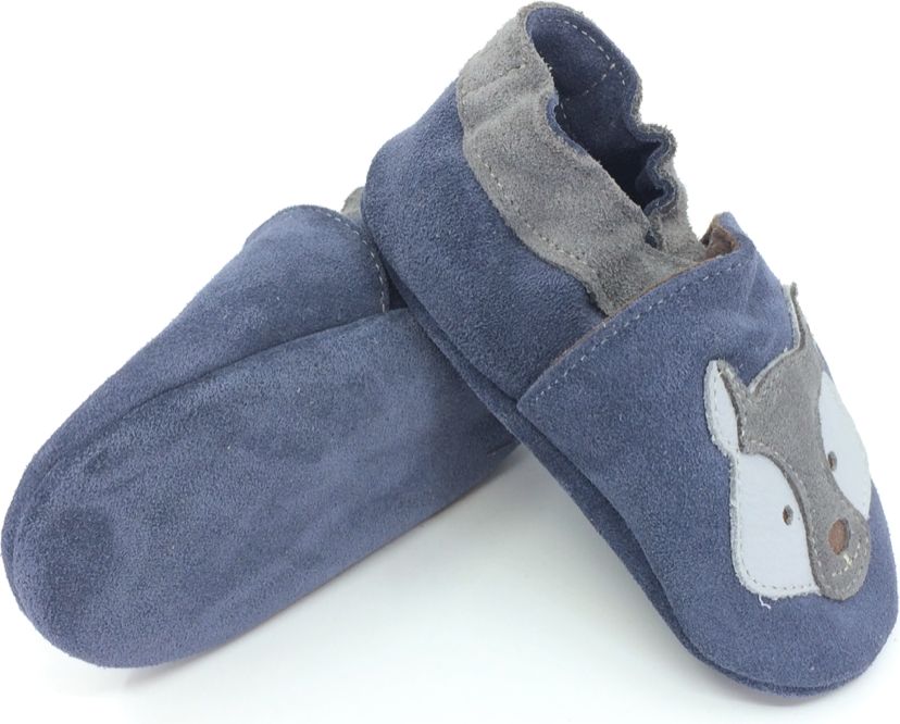 Kožené capáčky BaBice SoftSole Fox Head Jeans Velikost: 17 - obrázek 1