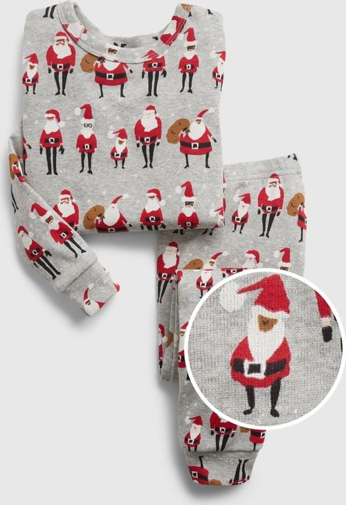 Santa Pyžamo dětské GAP | Šedá | Chlapecké | 12-18 měsíců - obrázek 1