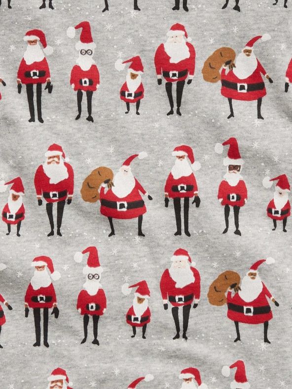 Santa Pyžamo dětské GAP | Šedá | Chlapecké | 12-18 měsíců - obrázek 2