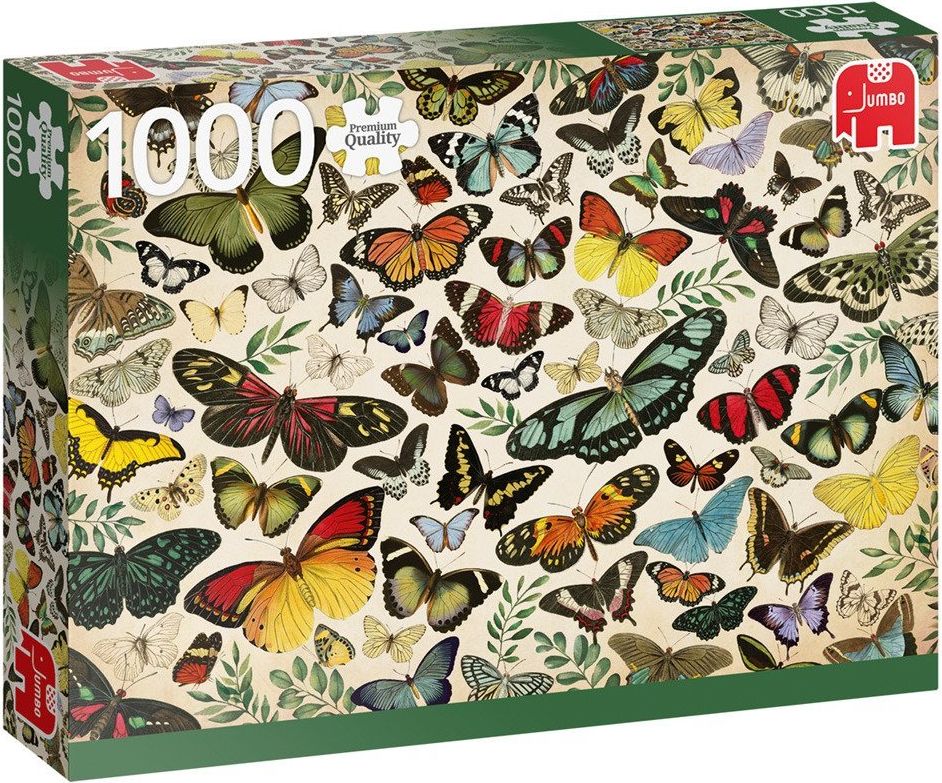JUMBO Puzzle Plakát s motýly 1000 dílků - obrázek 2