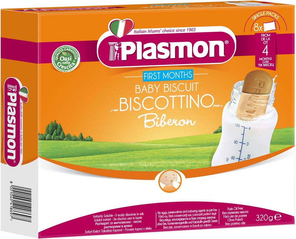 PLASMON Moje první sušenky 320 g, 4m+ - obrázek 1