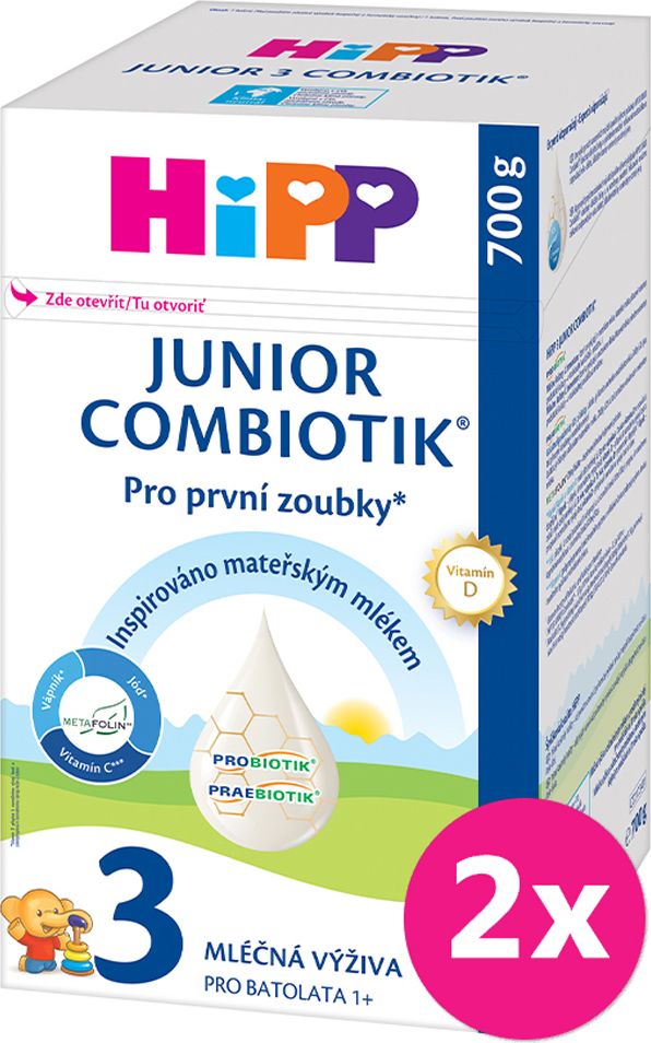 2x HiPP 3 Junior Combiotik® Batolecí mléko od uk. 1. roku, 700 g - obrázek 1