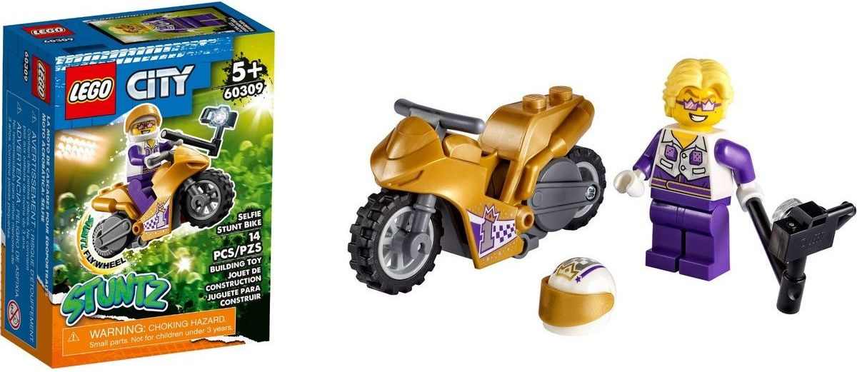 LEGO® City 60309 Kaskadérská motorka se selfie tyčí - obrázek 1