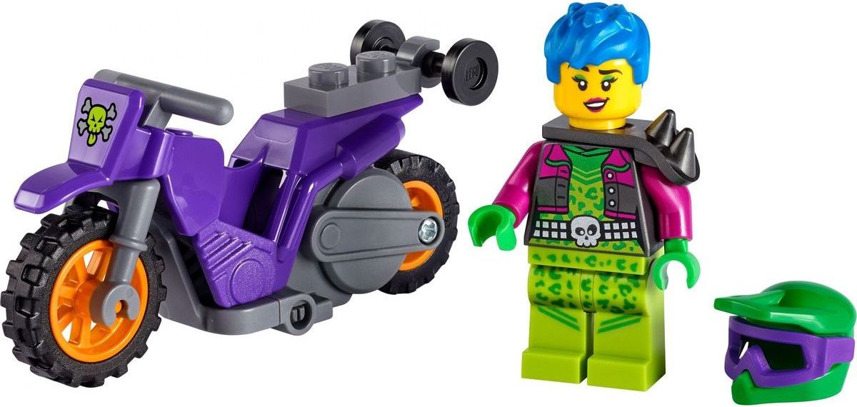 LEGO® City 60296 Kaskadérská wheelie motorka - obrázek 2