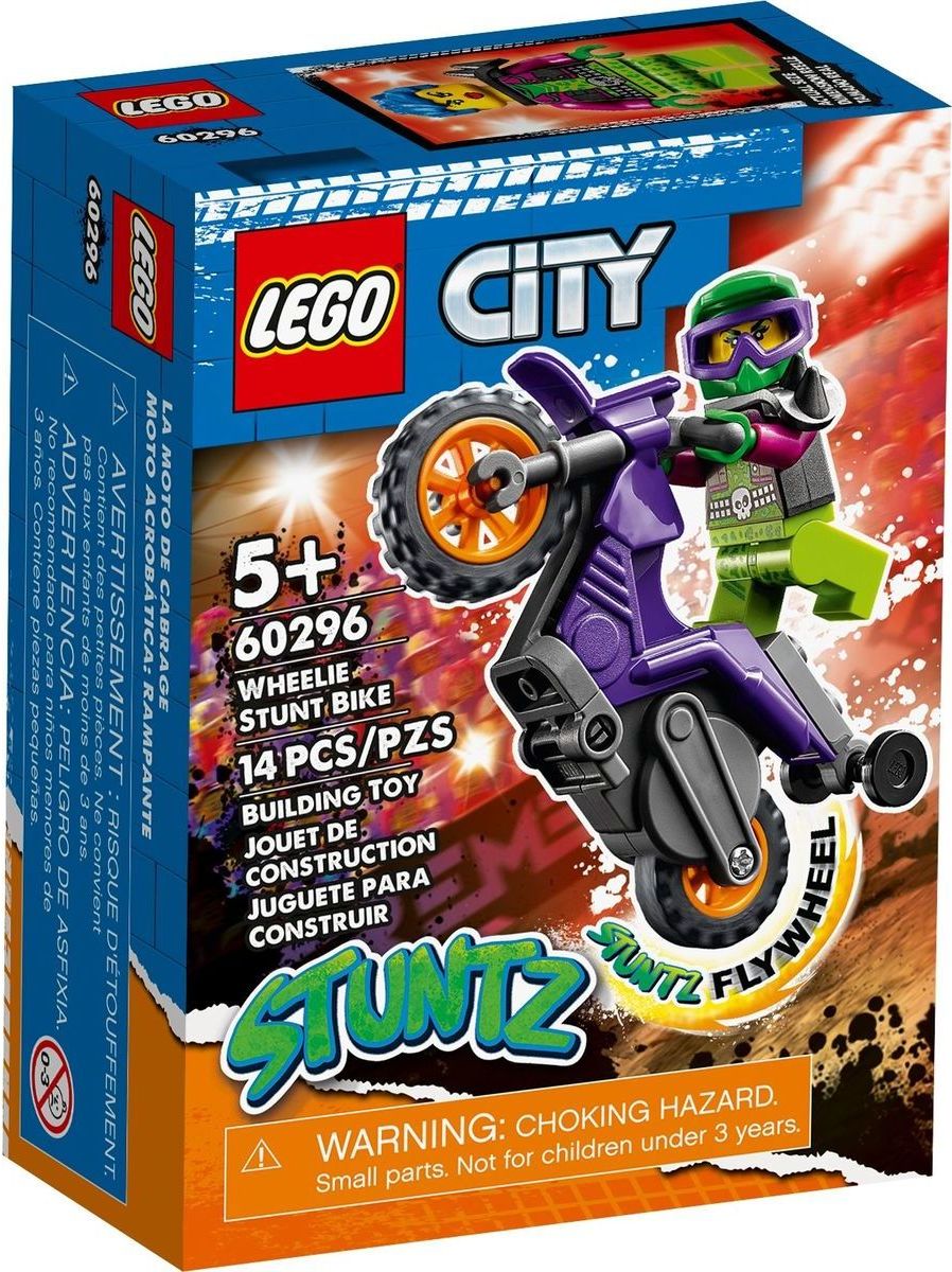 LEGO® City 60296 Kaskadérská wheelie motorka - obrázek 12