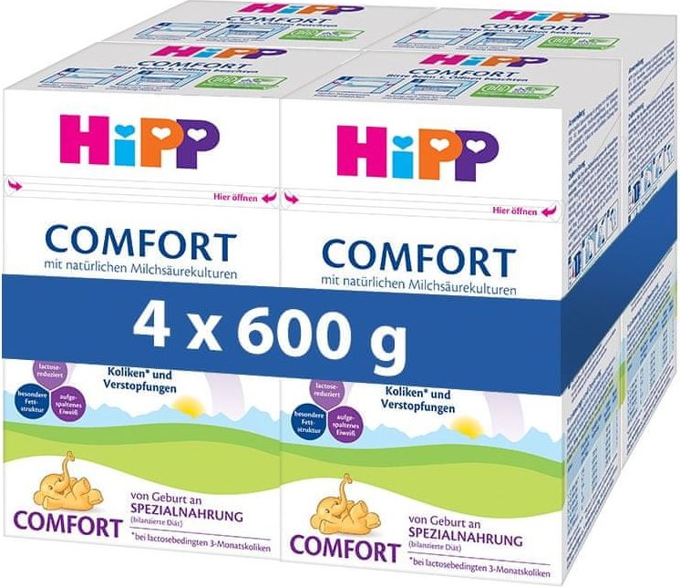HiPP Speciální kojenecká výživa Comfort 4 x 600 g - obrázek 1