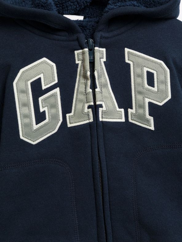 Logo Mikina dětská GAP | Modrá | Chlapecké | 2 roky - obrázek 3