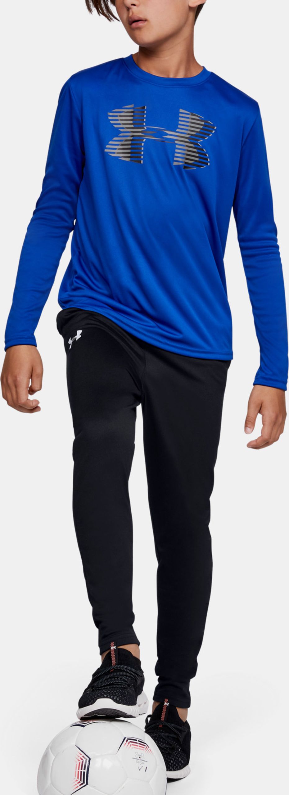 Černé klučičí tepláky Brawler Under Armour - 128 - obrázek 6