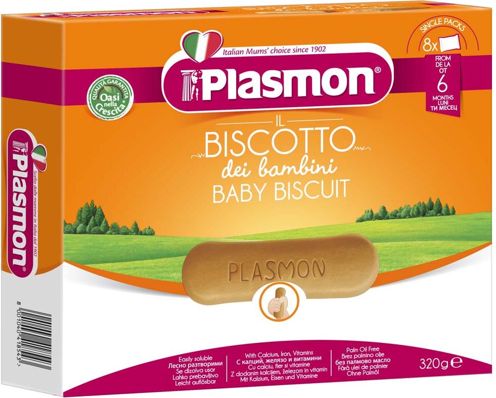 PLASMON Sušenky 320 g, 6m+ - obrázek 1