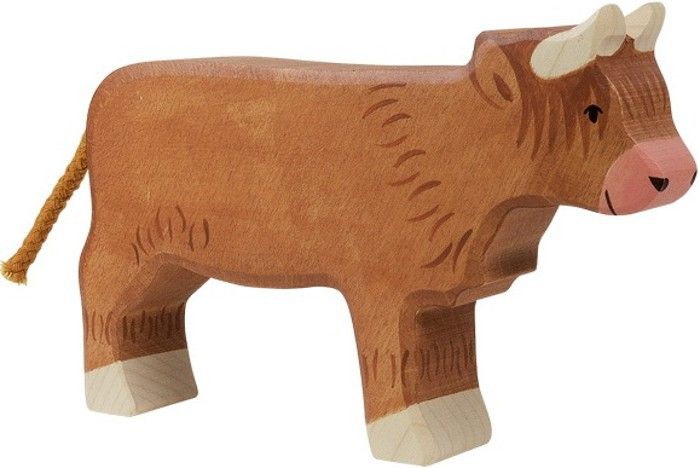 Holztiger - Dřevěné zvířátko, Kráva horská - obrázek 1