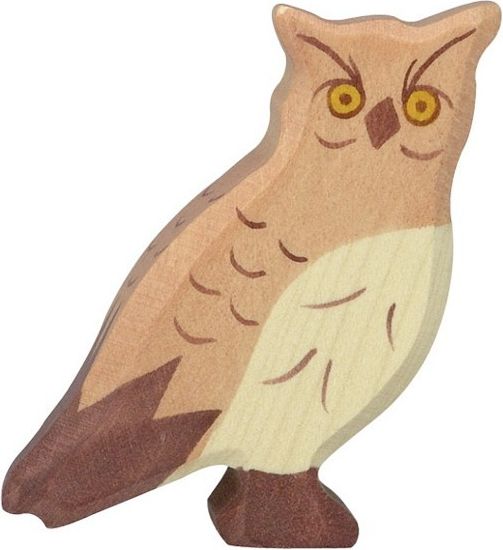 Holztiger - Dřevěné zvířátko, Pták Sova - obrázek 1