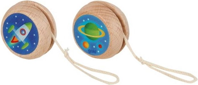Drobné hračky - Jojo dřevěné, Vesmír, 1ks (Goki) - obrázek 1