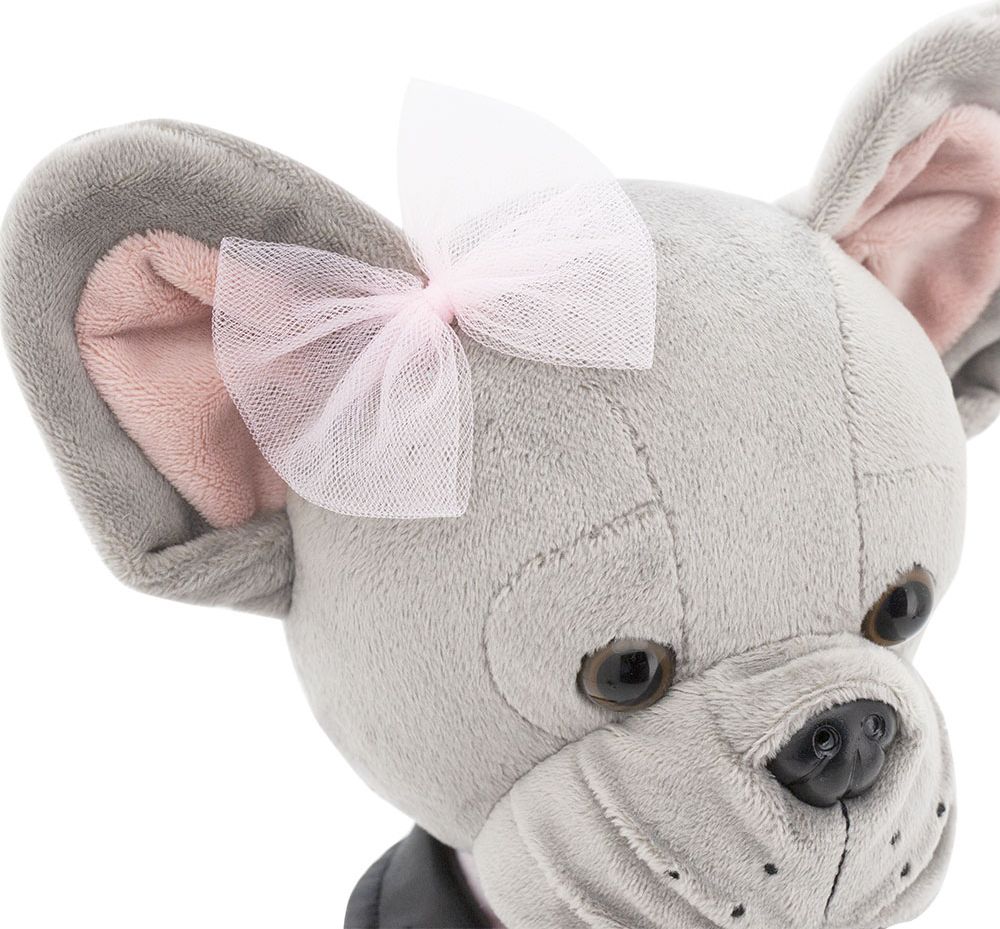 Betsy  - šedá buldočí slečna v kožené bundě s tělíčkem s kostřičkou od firmy ORANGE TOYS - obrázek 7