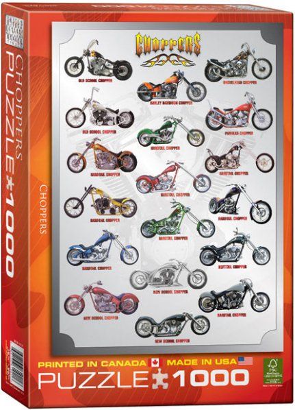PUZZLE EuroGraphics - Choppers 1000 - obrázek 1