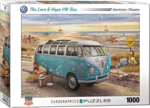 Puzzle EuroGraphics Dalí - VW autobus - Láska a naděje - obrázek 1