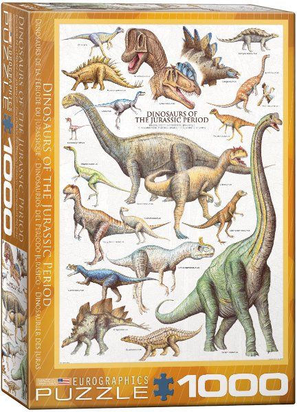 Puzzle EuroGraphics Dinosouři z Jurského období 1000 - obrázek 1