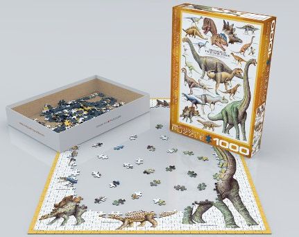 Puzzle EuroGraphics Dinosouři z Jurského období 1000 - obrázek 2