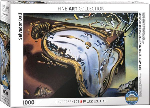 Puzzle EuroGraphics Dalí - Měkké hodiny v okamžiku prvního výbuchu 1000 - obrázek 1