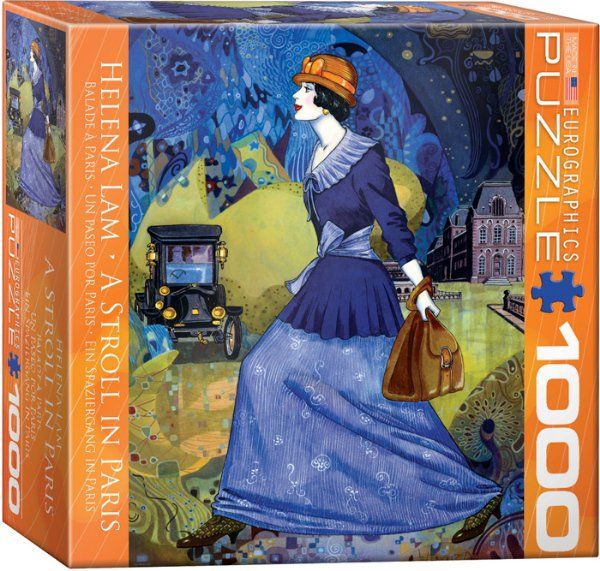 Puzzle EuroGraphics Procházka v Paříži 1000 - obrázek 1