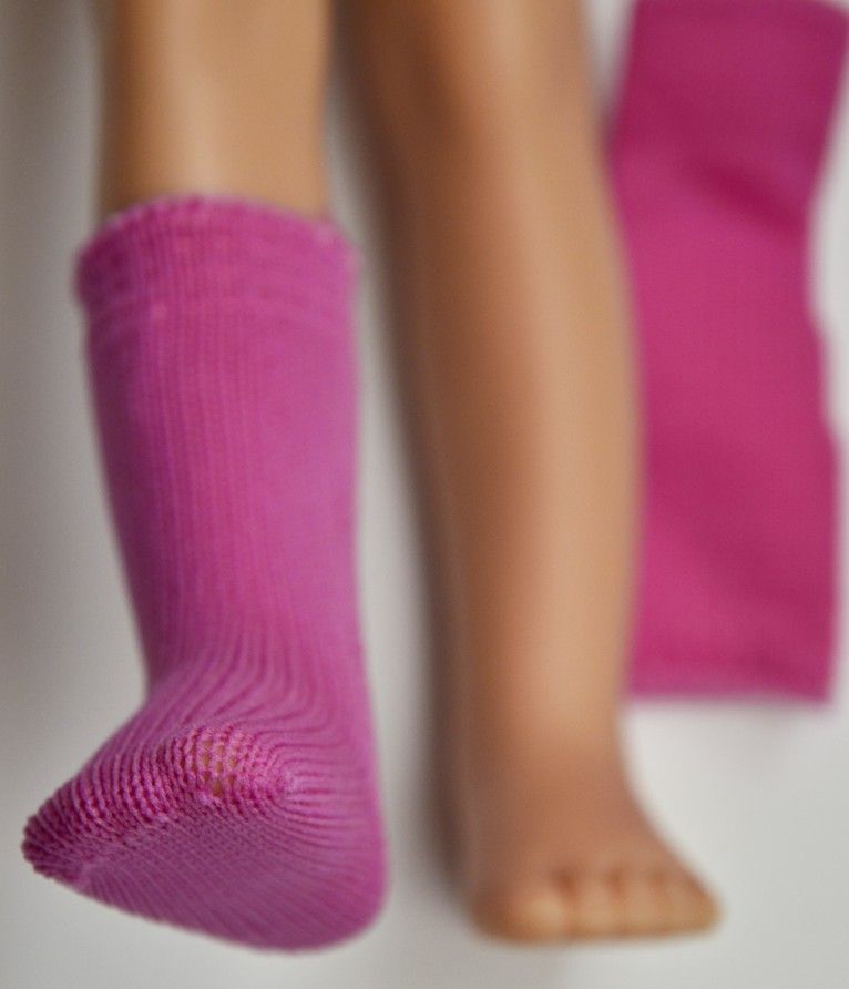 Silonové ponožky bez paty na Las Amigas - růžové - obrázek 1