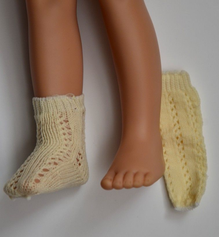 Přízové pletené ponožky na Las Amigas - béžové - obrázek 1