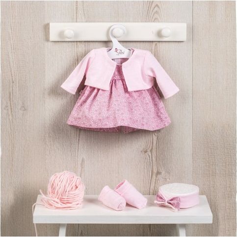Obleček na miminko-holčičku Maríu -tmavě růžové šatičky s kabátkem - obrázek 1