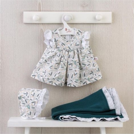 Obleček na miminko - holčičku Maríu - modrobílé šaty a modrá dečka - obrázek 1
