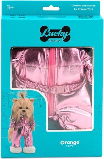 Orange Toys Lucky Doggy  clothing set Mountain Stroll , Růžová třpytivá kombinéza L081 - obrázek 6