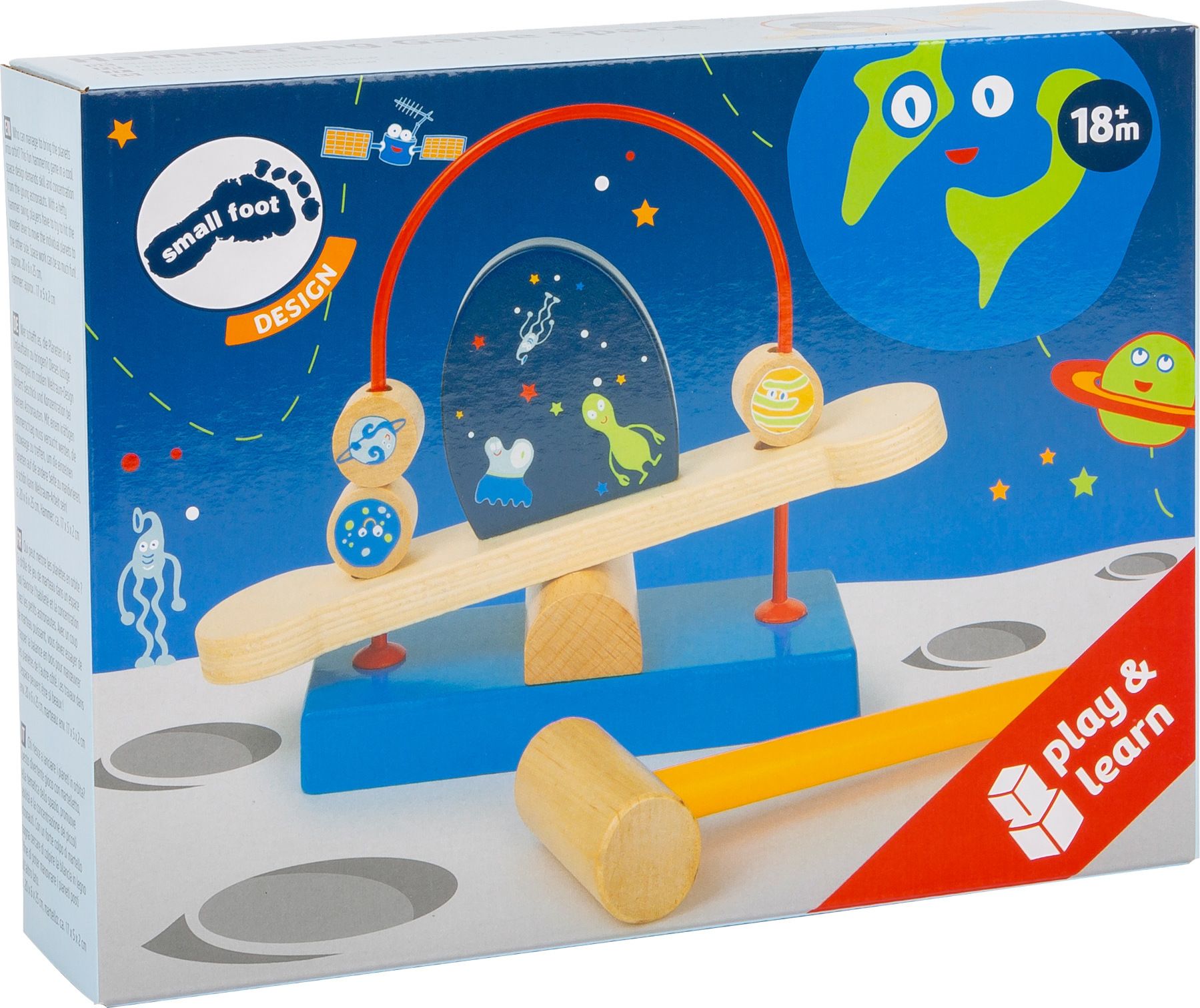 SMALL FOOT BY LEGLER Small Foot Houpací labyrint s kladívkem Space - obrázek 3
