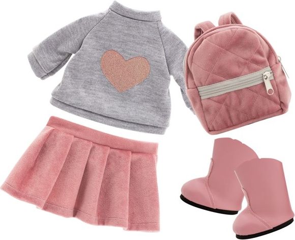 Orange Toys Lucky Doggy  clothing set Urban Style , Růžová sukně a baťůžek L082 - obrázek 1