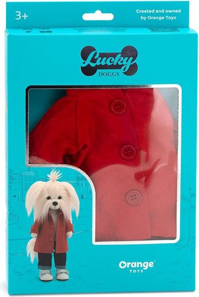 Orange Toys Lucky Doggy  clothing set Strawberry Ice Cream , Červená tepláková souprava L083 - obrázek 6