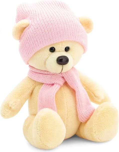Orange Toys Bjorn the Bear: Yellow In Cap Méďa  Bjorn, žlutý v růžové čepičce 17 cm  Ma1994/17 - obrázek 1