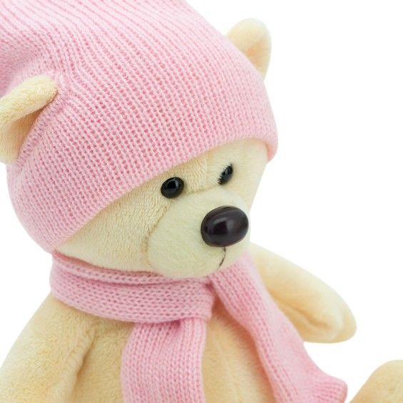 Orange Toys Bjorn the Bear: Yellow In Cap Méďa  Bjorn, žlutý v růžové čepičce 17 cm  Ma1994/17 - obrázek 4
