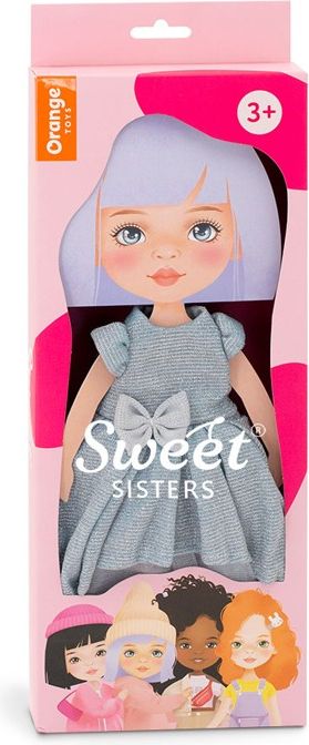 ORANGE TOYS obleček na  panenky Sweet Sisters -modré šaty S01 - obrázek 1