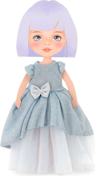 ORANGE TOYS obleček na  panenky Sweet Sisters -modré šaty S01 - obrázek 2