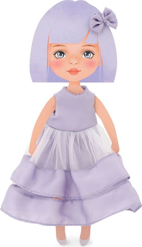 ORANGE TOYS obleček na  panenky Sweet Sisters -růžové šaty s růžičkami  S03 - obrázek 2