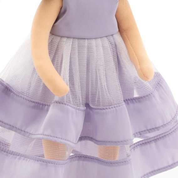 ORANGE TOYS obleček na  panenky Sweet Sisters -růžové šaty s růžičkami  S03 - obrázek 4