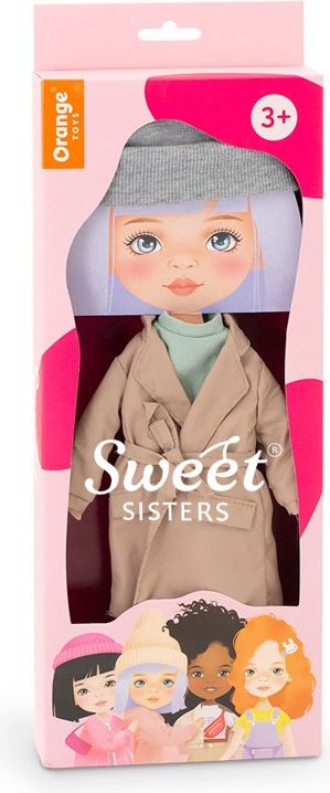 ORANGE TOYS obleček na  panenky Sweet Sisters -obleček s béžovým nepromokavým kabátkem   S07 - obrázek 1